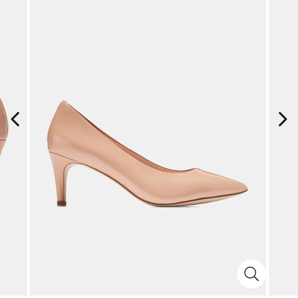 Cole Haan nude patent leather pumps/heels